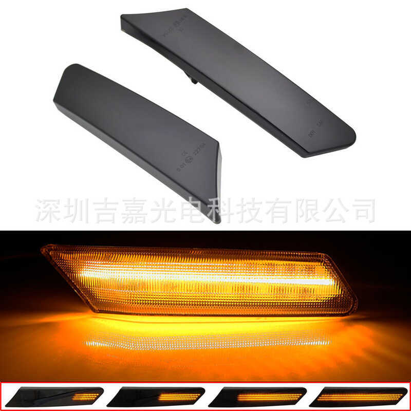 Thích hợp cho Porsche 911 / 987 Boxster 997 Carrera Carrera LED Chạy Nước Fender Đèn Bên