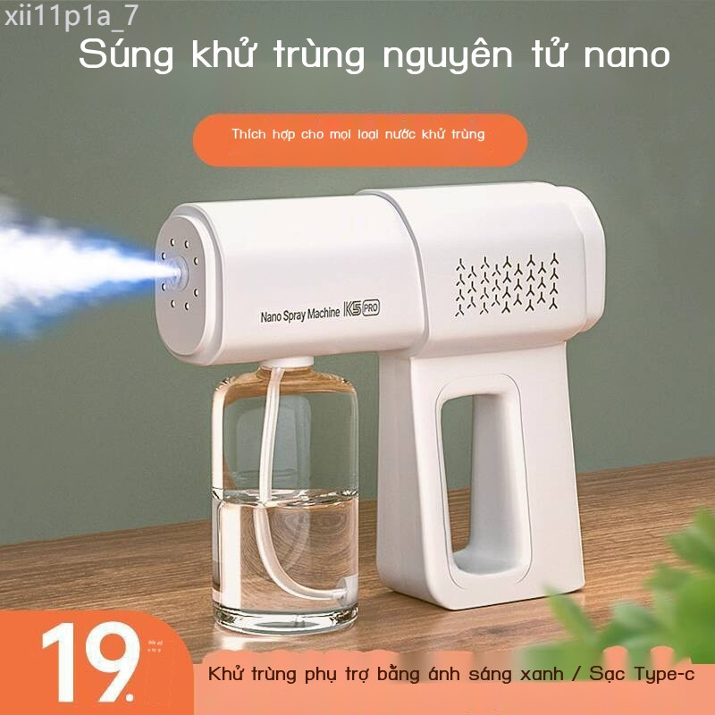 [HOT HIT] Súng bằng cồn K5p, đèn xanh nano, không khí gia đình, máy phun khử trùng nhanh