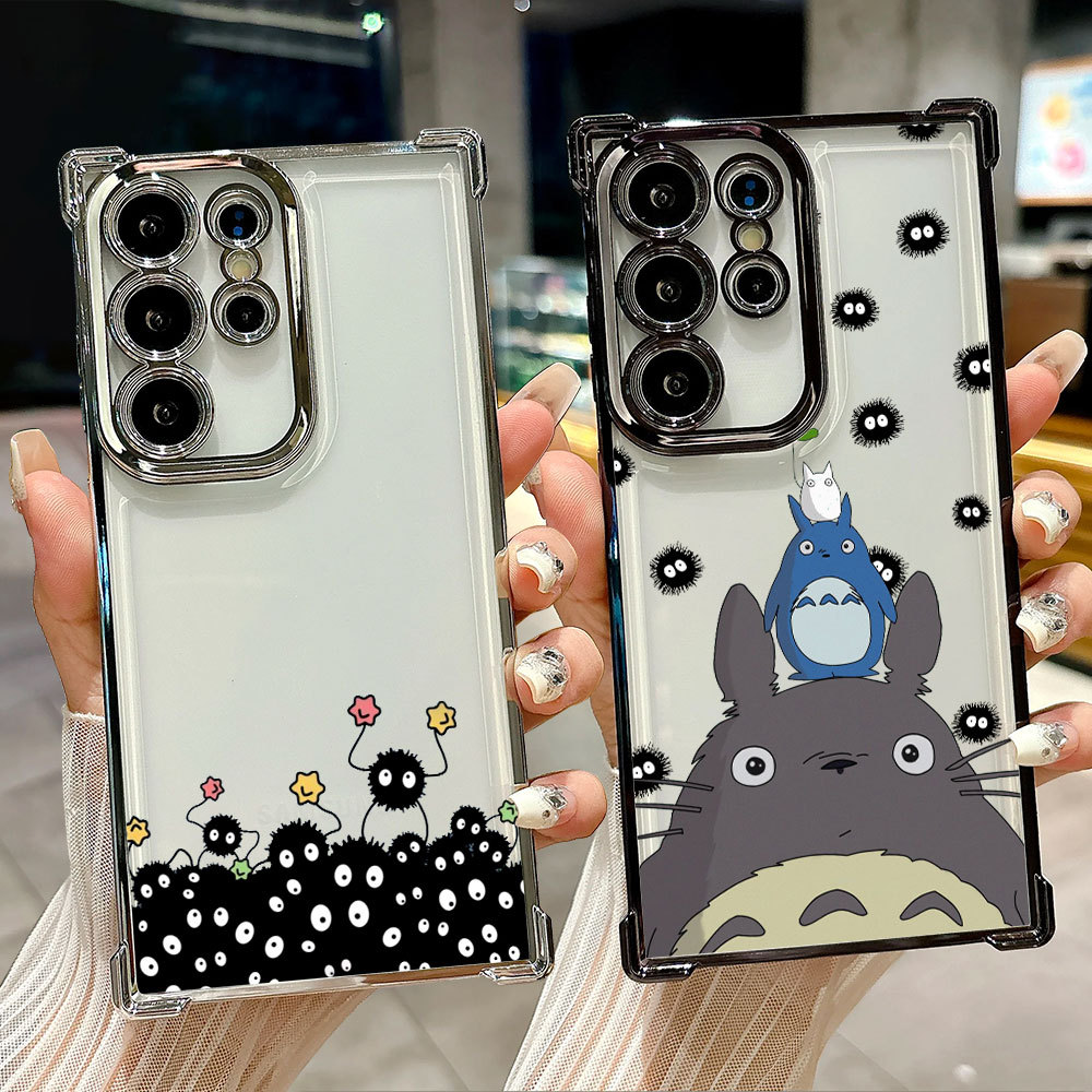 Spirited Away Totoro Studio Ghibli Tác Phẩm Nghệ Thuật Silicon Mềm Dành Cho Samsung S26 Ultra A57 A3