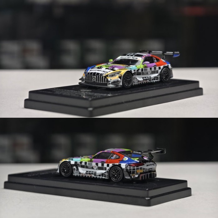 PARA 1: 64 Mercedes-Benz GT3 AMG 2025 Bathurst 12H #888合金汽车模型摆件