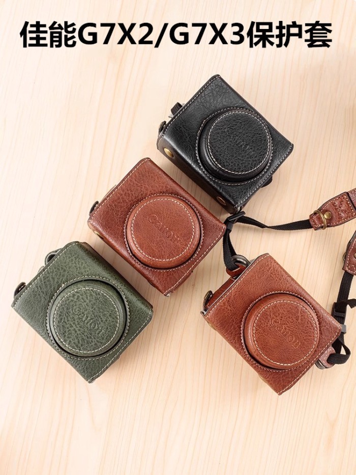 Ốp Bảo Vệ Camera Canon GRX3 Vỏ Bảo Vệ Máy Ảnh GRX2 Túi Máy Ảnh grx3 Đế Bảo Vệ Vỏ Da Gương Phụ Kiện M