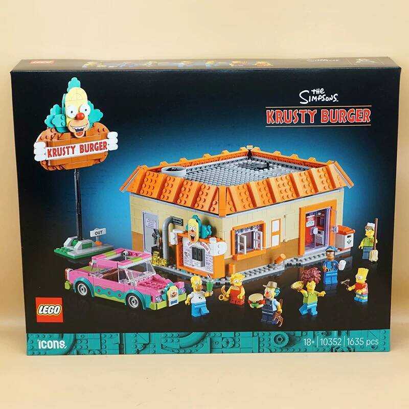 LEGO 10352 Dòng sản phẩm Biểu tượng Cửa hàng Burger Krusty của gia đình Simpson