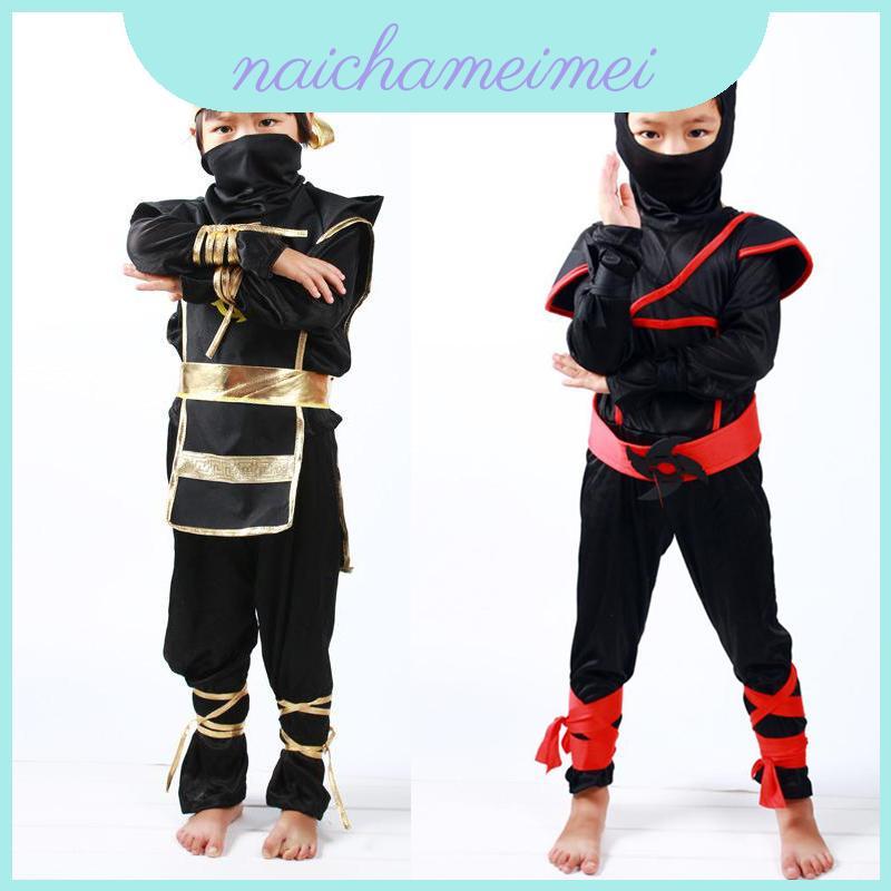 Trang phục Ninja Assassin Samurai nhẹ nhàng và mượt mà cho bé trai từ 4 đến 12 tuổi