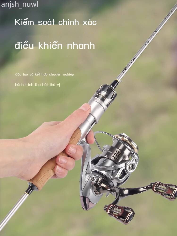 ( Sẵn) Cần câu cá Haodun Silver Wing Horse Mouth Micro Lure Rod UL Stream Carbon Casting Baitcastin