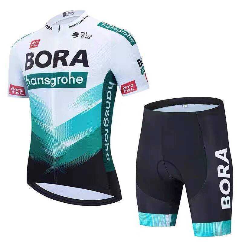 Tour de France - Áo Jersey BORA Tay Ngắn cho Nam, Nhanh Khô và Thoáng Khí, Phù Hợp Mùa Hè