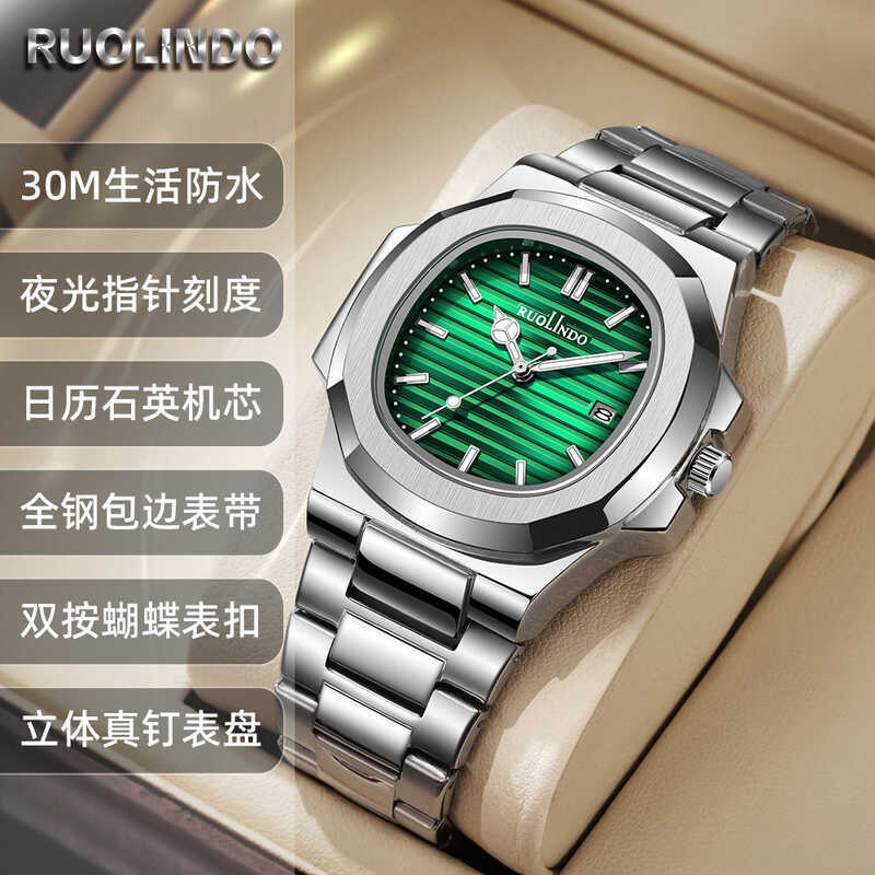 Đồng hồ nam mới Đồng hồ nam Live Luminous Quartz Đồng hồ nam Lịch Parrot Niche Đồng hồ nam