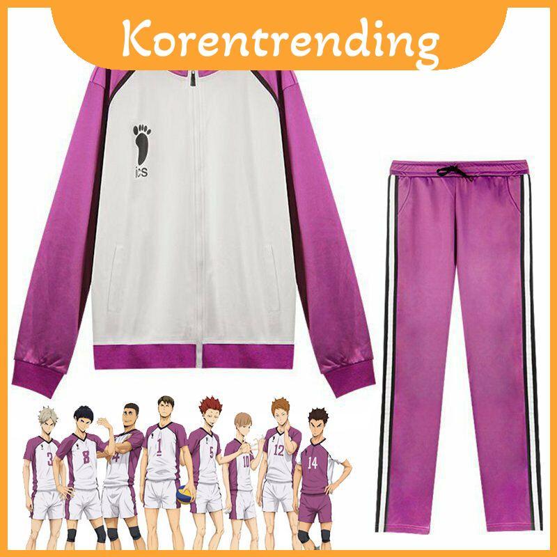 Bộ đồng phục thể thao Haikyuu Cosplay Shiratorizawa Gakuen Koukou