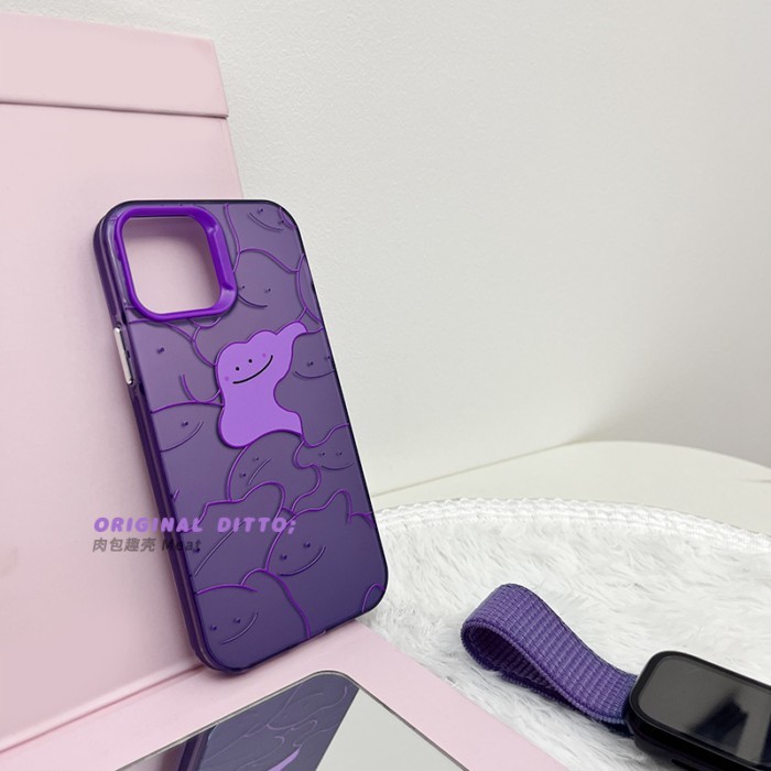 Ốp Điện Thoại Di Động Nguyên Bản Không Va Chạm Ditto Tím Đa Dạng Quái Vật Tự Chế Iphone Hoạt Hình Th