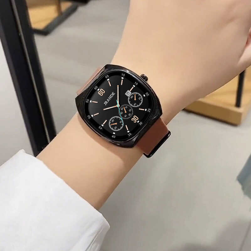 Đồng hồ nữ GRANDE JRANDE Băng silicon Đồng hồ hào phóng Đồng hồ thạch anh nữ 2025