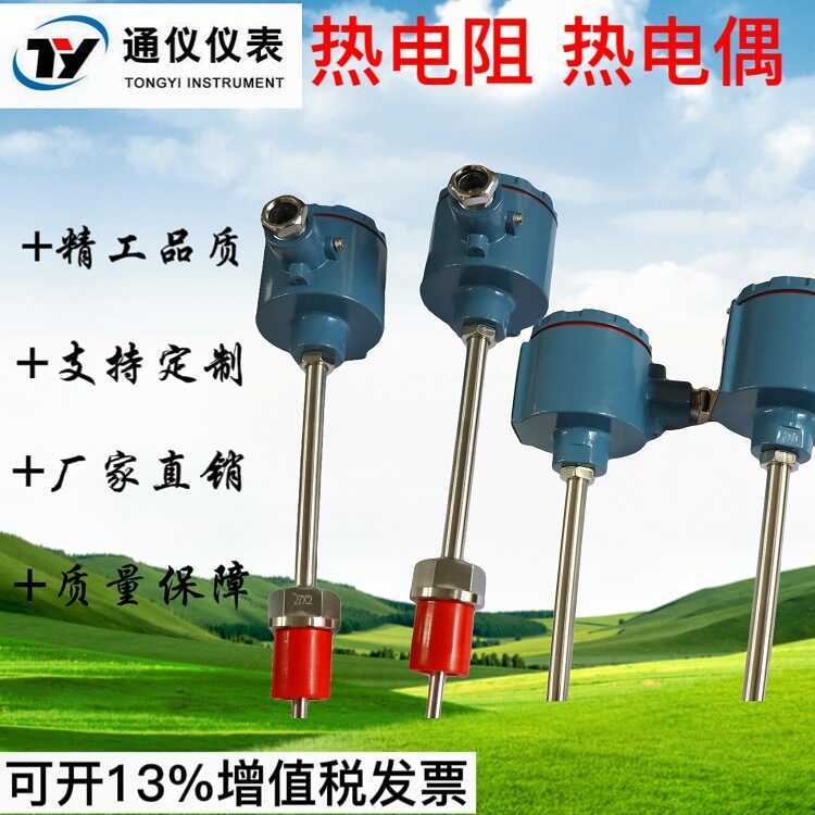 Nhiệt độ cao pt100 Cảm biến nhiệt độ wzp-pt100 Đầu dò điện trở nhiệt tích hợp Biến áp nhiệt độ 4-20m