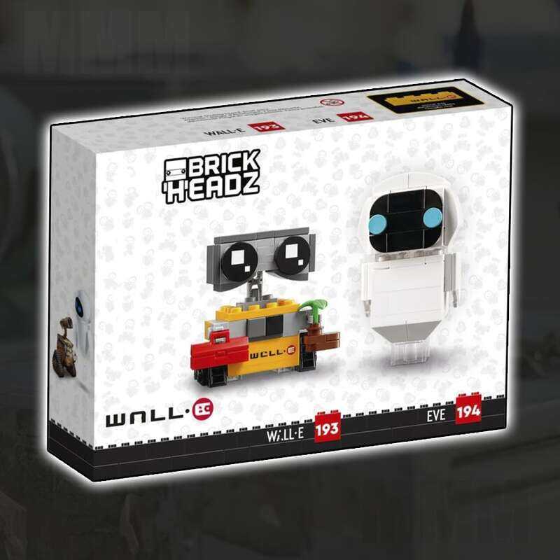 [LEGO] Bộ lắp ráp WALL-E và EVA, robot WALL-E, tương đương với Lego 40619