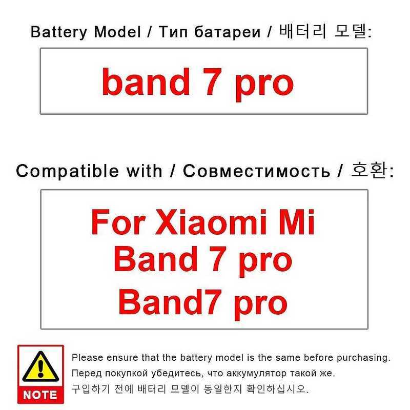 Thân thiện với môi trường cho pin đồng hồ bền Xiaomi MI Band 7 Pro Band7 Pro 231mAh