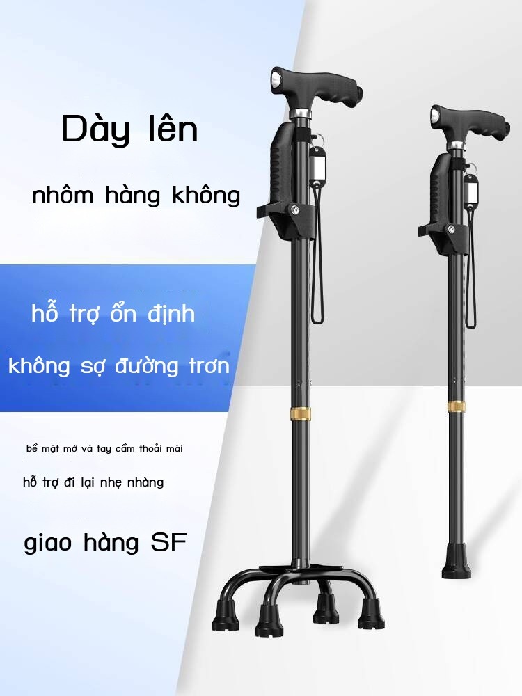 ( Sẵn) Gậy y tế ngườ gà chống trượt, nhẹ, hỗ trợ đ bộ, đặc bệt cho gãy xương, tay vịn, gậy d động b