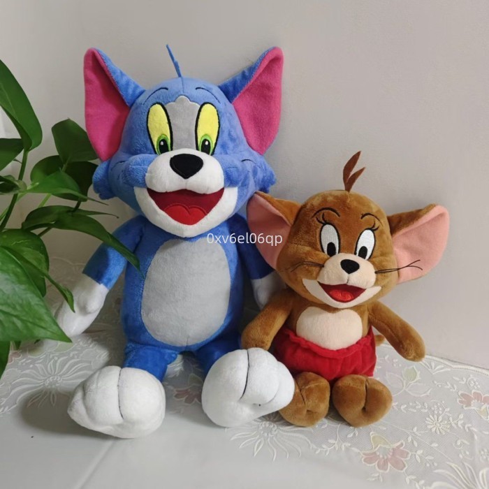 Tom và Jerry Đồ chơi sang trọng Tom Cat Doll Búp bê chuột Jerry Dễ thương Rag Doll Quà tặng ngày lễ