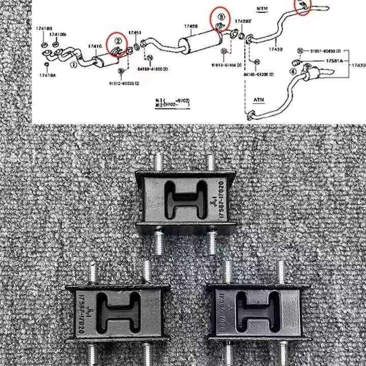 Ống xả cao su cho Toyota Land Cruiser 4500 LC80 Auto Pro Zone