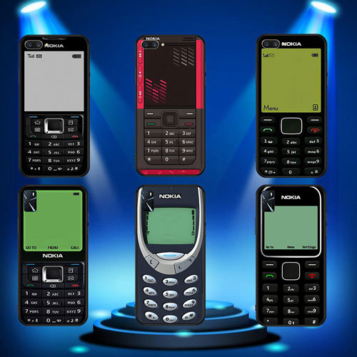 Ốp điện thoại Nokia màu đen mềm cho Samsung Galaxy A02 M02 A03S A10 A10S A20 A30 A20S A40S A70 A26 A