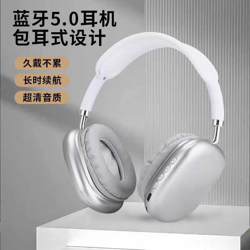 Tai nghe P P P9 Tai nghe Bluetooth Tai nghe không dây Thẻ có thể gập lại Loa siêu trầm Tai nghe chơi
