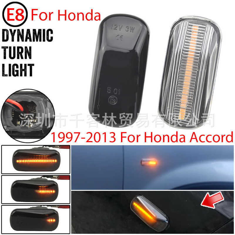 Thích hợp cho Honda Accord Civic Song CR-V Fit Jazz Odyssey LED Chạy Nước Fender Đèn Bên