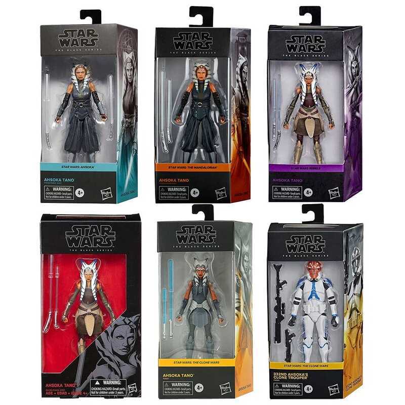 Hasbro The Black Series Star Wars Ahsoka Tano & 332ND Ahsoka's Clone Trooper Mô Hình Nhân Vật Hành Đ