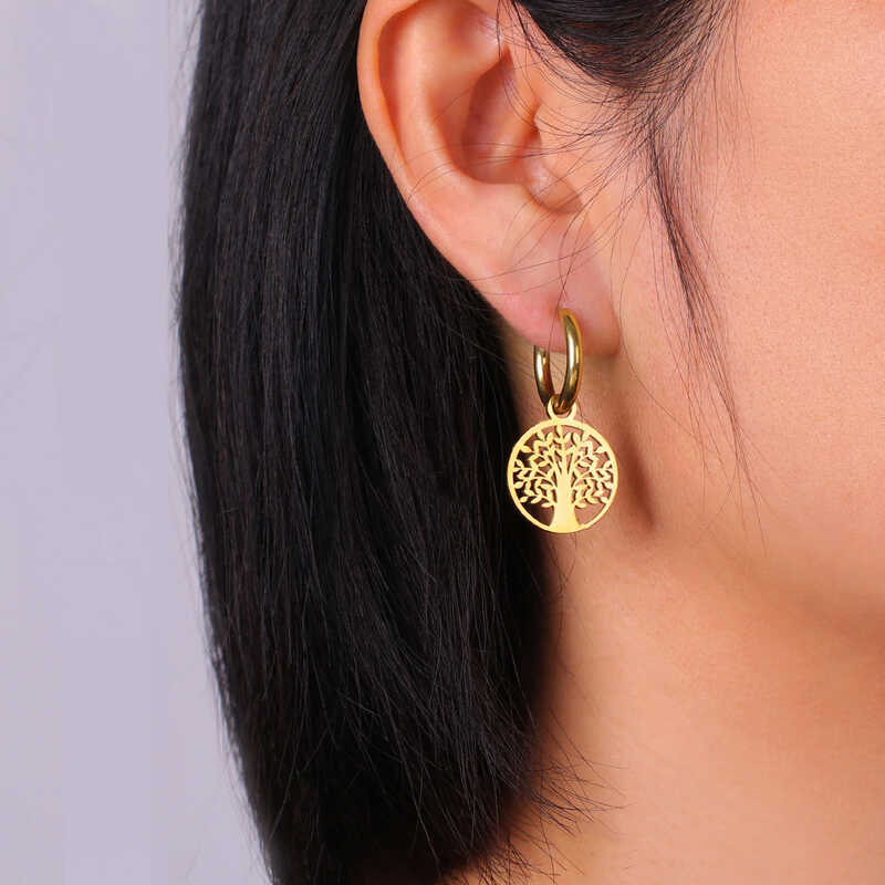 Bông tai nhỏ phù hợp phong cách hip-hop, chất liệu inox 304 cao cấp