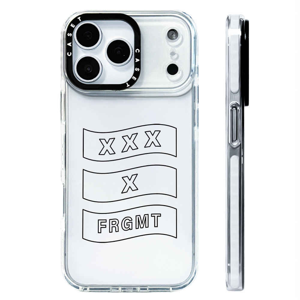 Ốp Lưng Màu Đen Cá Tính XXXX FRGMT Tương Thích Cho IPhone 11 12 14 15 16 17 Pro Max 12 13 Mini Cover