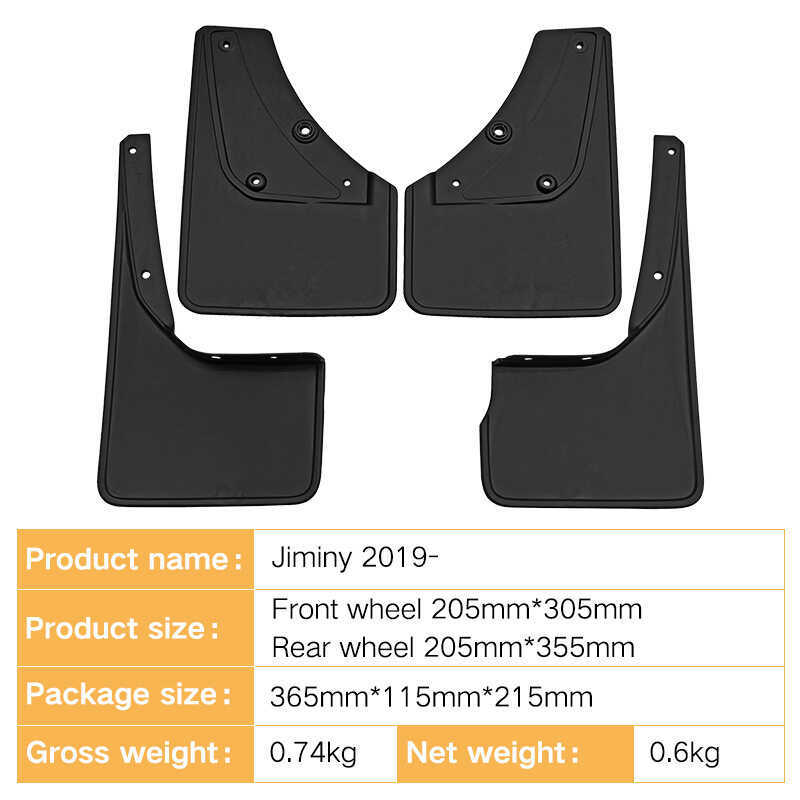 Thích hợp cho 2018 + JB74 sierra Chuyên dụng Suzuki Jimny Jimny PP Chắn bùn