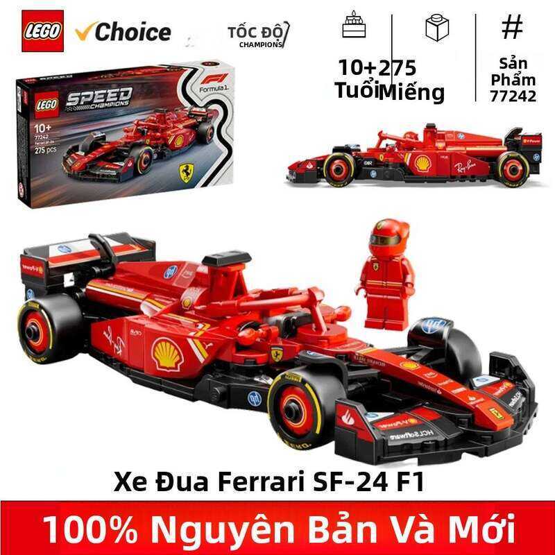 [LEGO] Lắp Ráp Đua LEGO 77242 Speed Champions Ferrari SF-24 F1 275 Chi Tiết - Đồ Chơi Giáo Dục Cho T