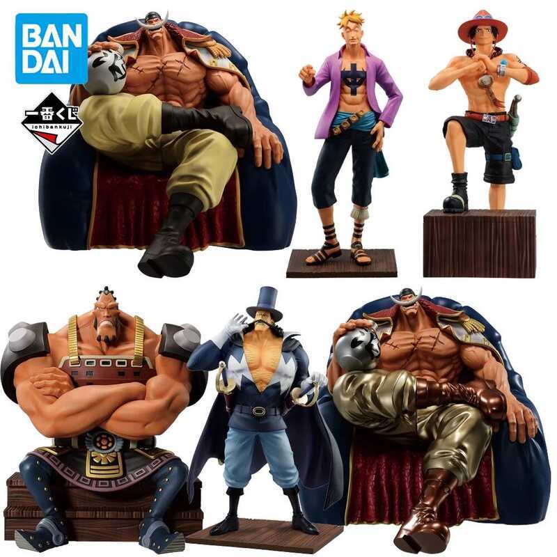 BANDAI Ichiban Kuji Whitebeard Pirates Edward Newgate Marco Jozu Vista Ace Figure Anime One Piece Mô
