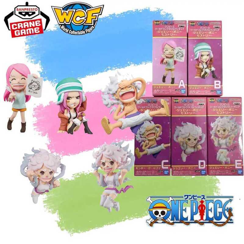 BANPRESTO One Piece World Collectible Monkey D Luffy Jewelry Bonnie History Figure Anime Model Toy