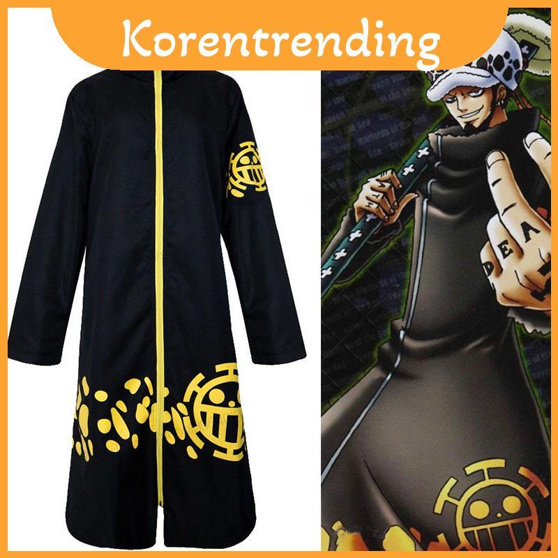 One Piece Thời Trang Trafalgar Law Cosplay Ensemble Với Quần Tinh Tế Áo Khoác Và