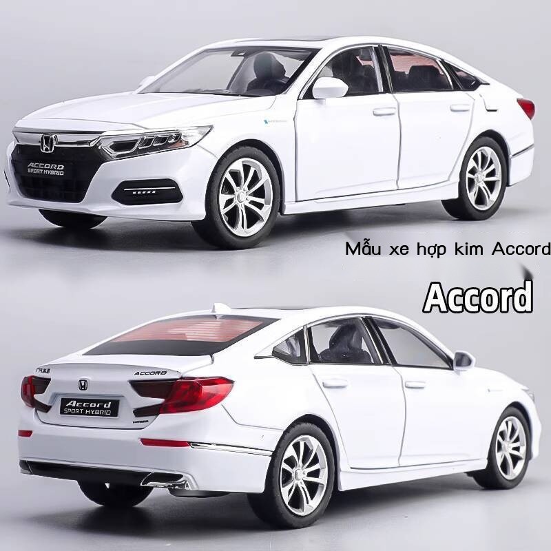 [Siêu Hot]  Mô hợp kim Honda Accord tỷ lệ 1:24, mô hình thực tế, thể thao sang trọng trẻ em, xe đồ