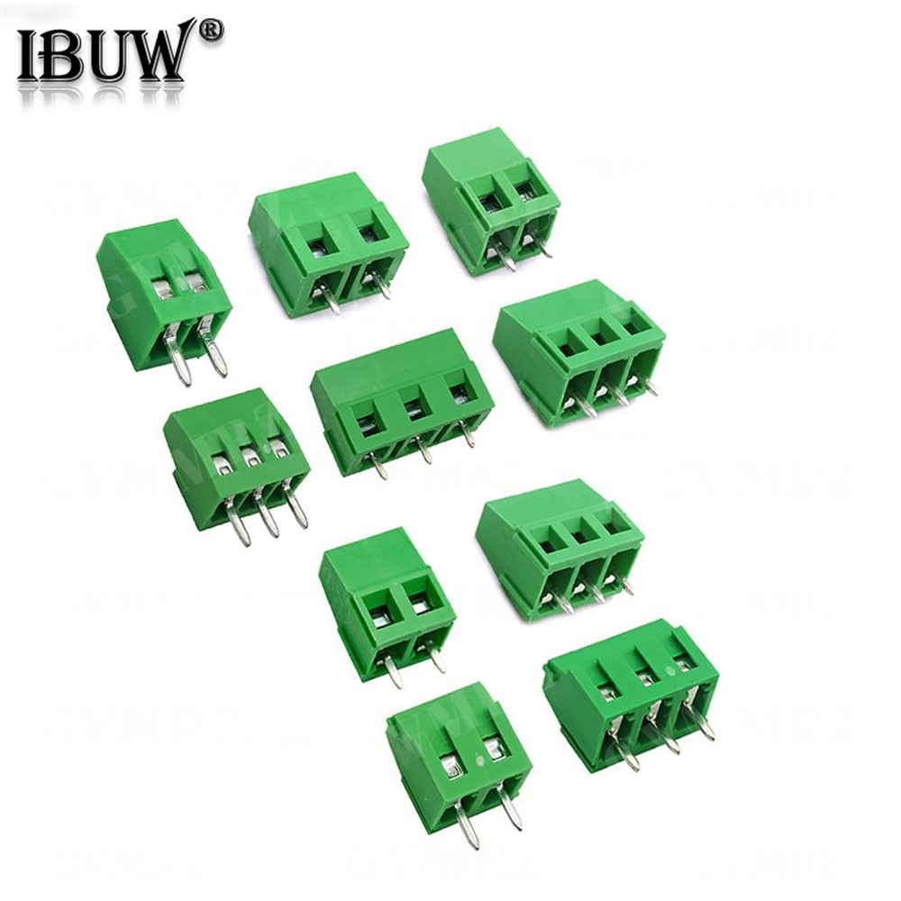 10 Chiếc KF128 2.54mm 5.08 5.0 3.81 7.5 mm PCB Vít Thiết Bị Đầu Cuối Khối Kết Nối Cho Dây 2P 3P 4P T