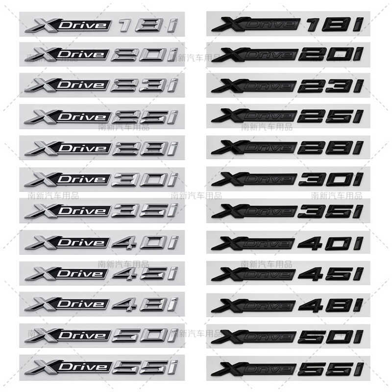 Thích hợp cho BMW X5 X3 X6 XDrive Logo ô tô 28-Character Plate 35i Word Logo 40i Displacement Logo 5