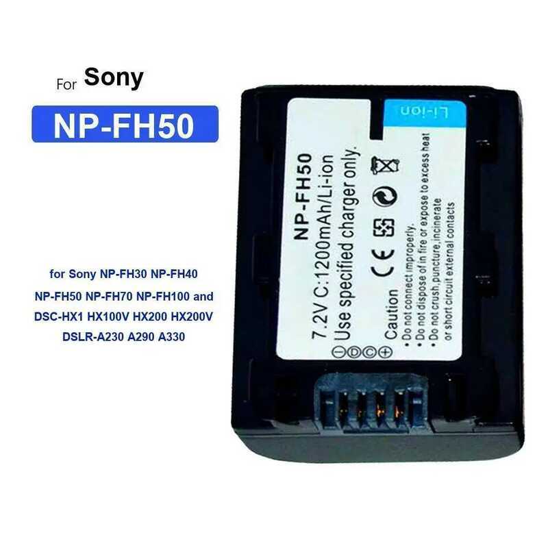Máy Ảnh bty 1200mAh Dành Cho Sony NP-FH30 NP-FH40 NP-FH50 NP-FH70 NP-FH100 Và Dsc-HX1 HX100V HX200 H