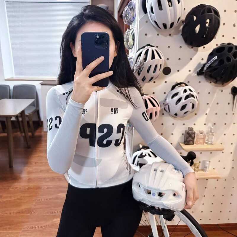 Áo Jersey Xe Đạp CSPD Mới, Mùa Hè, Slim-fit Dài Tay Cho Nam Nữ, Phù Hợp Đi Xe Đạp Ngoài Trời
