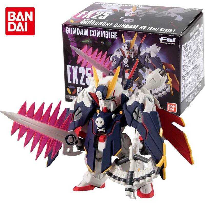 Bộ Bandai, mô hình FW GUNDAM CONVERGE EX25 Crossbone Gundam X1 Gunpla, đồ chơi nhân vật hành động an