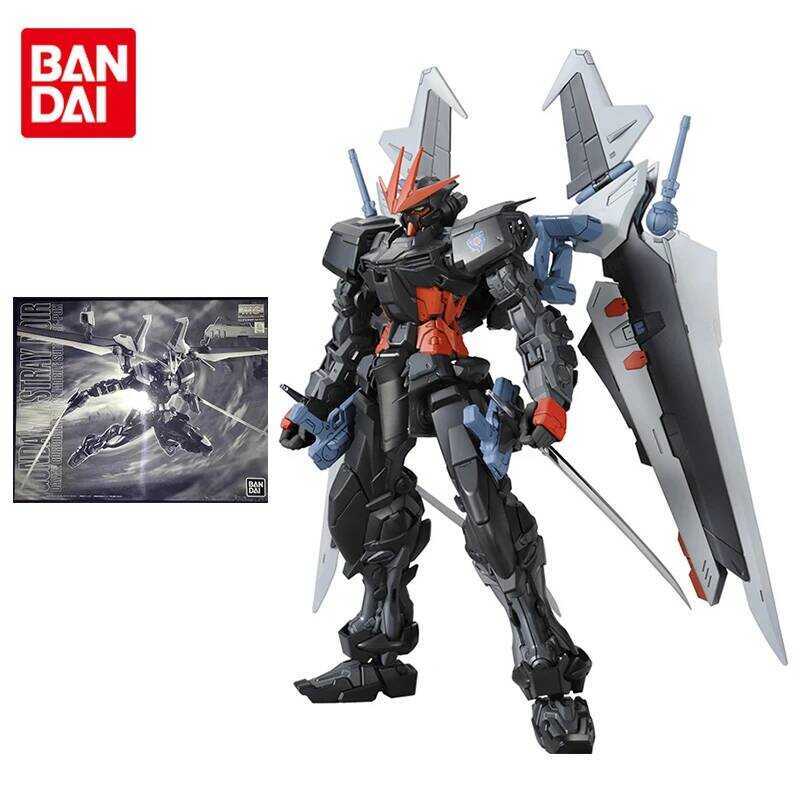 Bộ Gundam Bandai, anime MG 1/100 MBF-P0X ASTRAY NOIR, mô hình Gunpla, đồ chơi nhân vật hành động dàn
