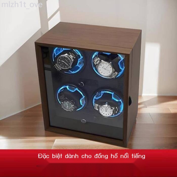 ( Sẵn) Hộp xoay điện, cơ, phù hợp cho Longines, Omega, Rolex, hộp đồng hồ tự động lên dây cót