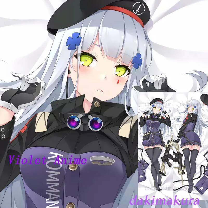 Dakimakura Anime HK416 Girls 'Frontline Hai Mặt In Hình Thân Gối Chăn Ga Gối Chăn Ga Gối