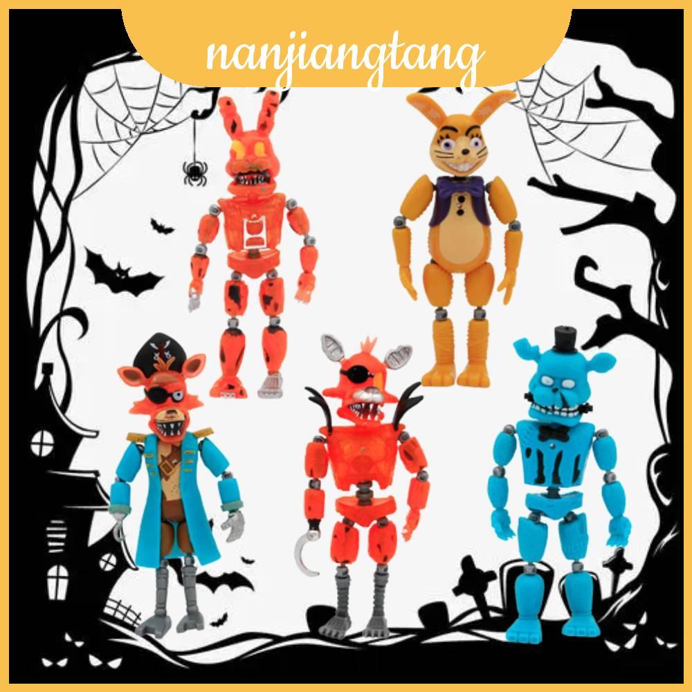 Nights Five At Freddy 's Series Luminescent Joint Di chuyển Halloween Bộ 5 chiếc Thuyền trưởng