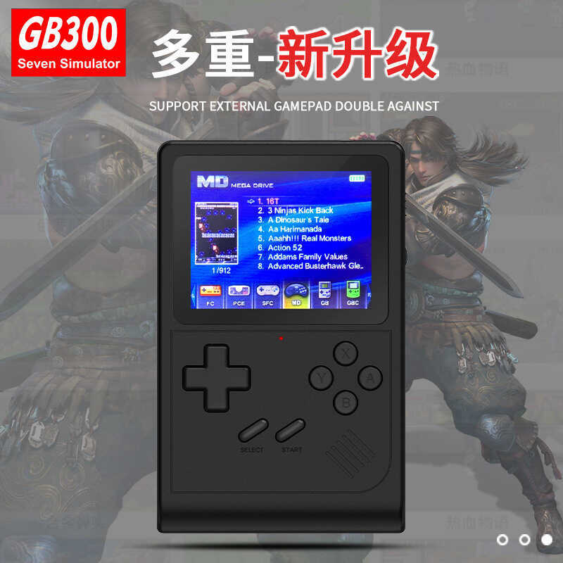 GB300 Máy Chơi Game Cầm Tay Di Động Retro Hoài Cổ Trò Chơi Cầm Tay 6000 + Trò Chơi Hai Người Chơi Sp