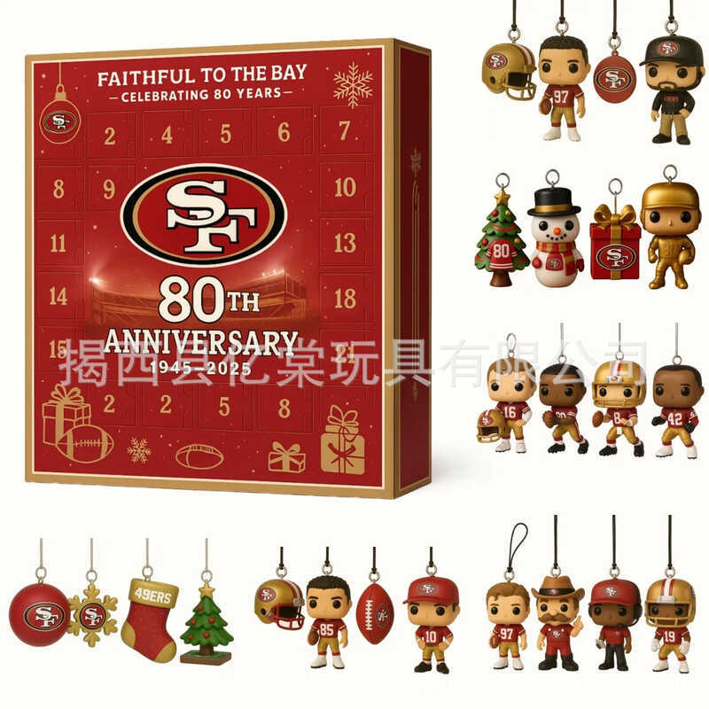 49ERS Kỷ niệm 80 năm 49 người Phiên bản kỷ niệm 80 năm 2025 Lịch ngày lễ Giáng sinh Mùa Vọng