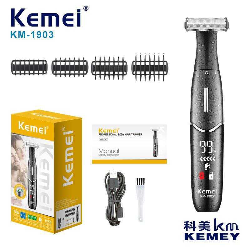 Kemei Kemei Máy Cạo Râu Điện KM-1903 Phụ Nữ Riêng Dụng Cụ Tẩy Tóc Pubic Tóc Riêng Phần Máy Cạo Râu