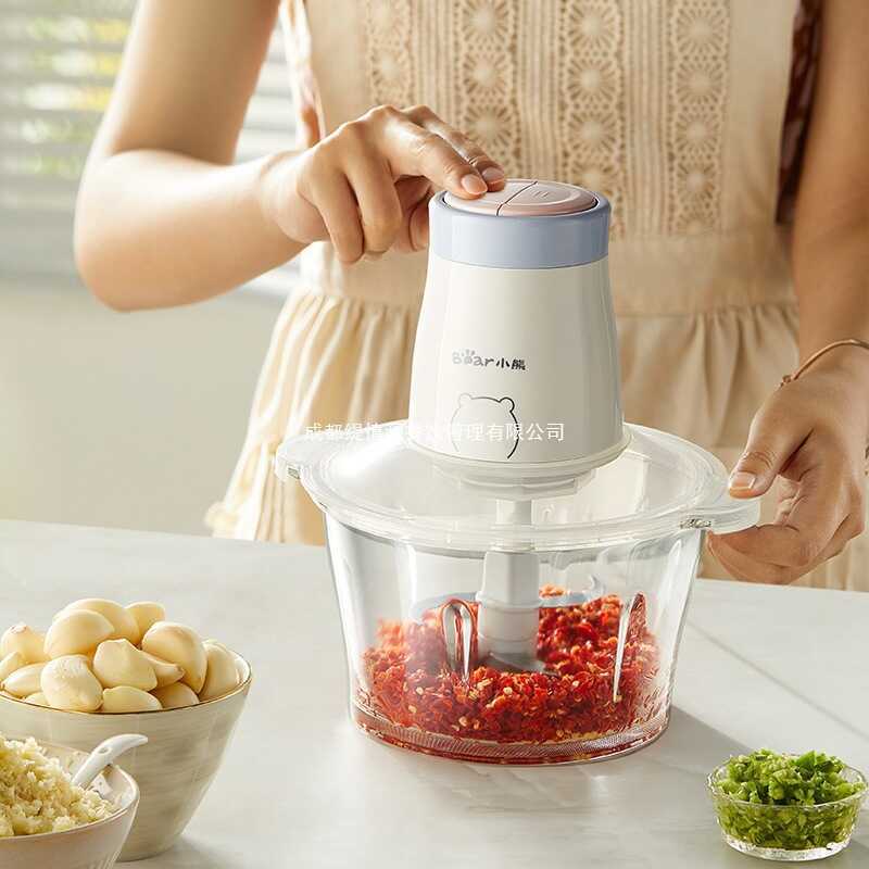 Gấu / Gấu QSJ-B02Q1 Máy Xay Thịt Điện Gia Đình Thịt Xay Rau Nhỏ Xay Thịt Đa Năng