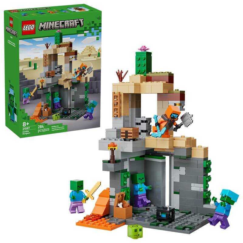 LEGO 21587 Zombie Dungeon Minecraft Series Mô Cảnh Trò Đồ Chơi Xếp Hình