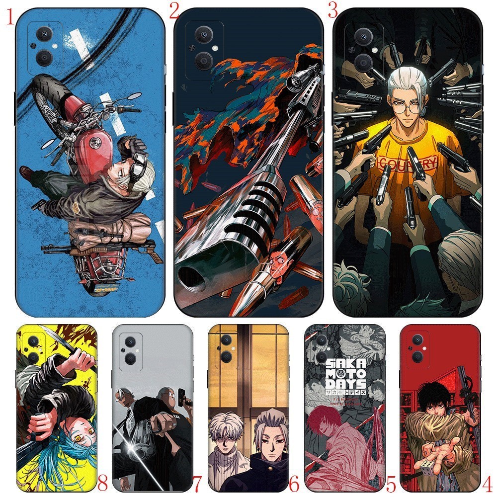 Sakamoto Days Anime Cho OPPO A80 A83 A1 A91 F15 A92 A72 A52 A92S A93 A94 A95 A96 K12X Ốp Điện Thoại 