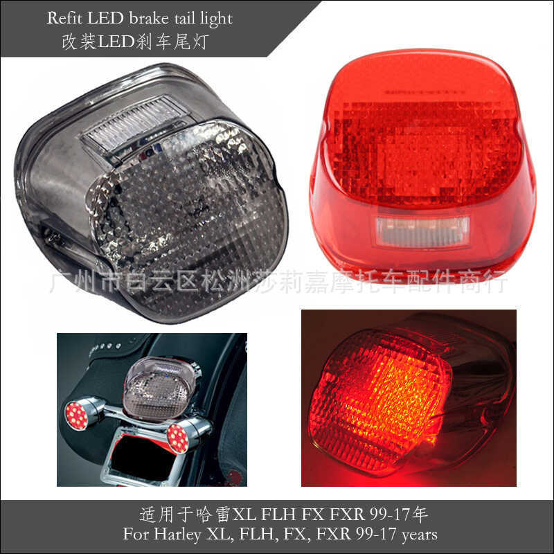Phụ kiện sửa đổi xe máy Đèn hậu phanh LED Thích hợp cho Harley XL FLH FX FXR 99-17