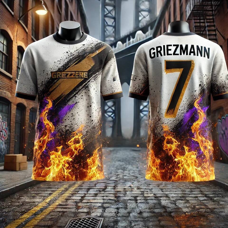 Griezmann Chat GPT AI Thiết Kế Thông Minh Áo Bóng Đá Tây Ban Nha Bóng Đá Mùa Hè Nam Bóng Đá Áo Bóng 