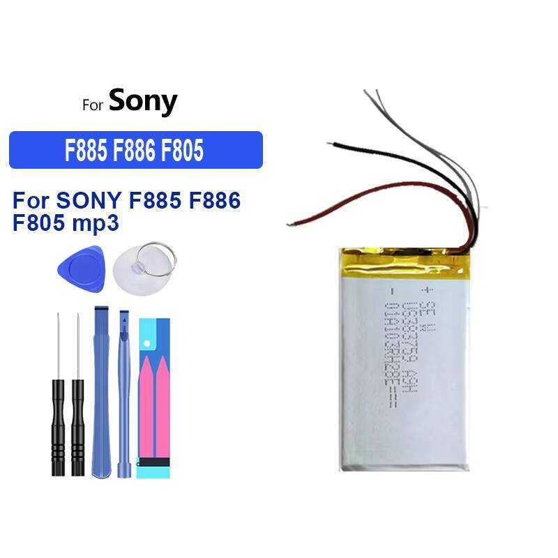 Nhẹ Cho Sony F885 F886 F805 F805 3 Dây Cao Cấp Thay Thế Mp3 Mp4 Pin 1400mAh