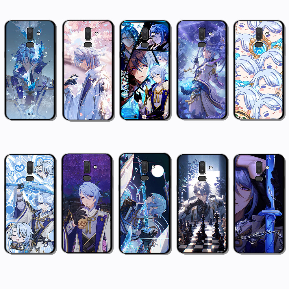 Ốp lưng TPU mềm màu đen cho 3c Samsung Note 8 9 10 20 Lite Plus Ultra Kamizato Ayato Ayato